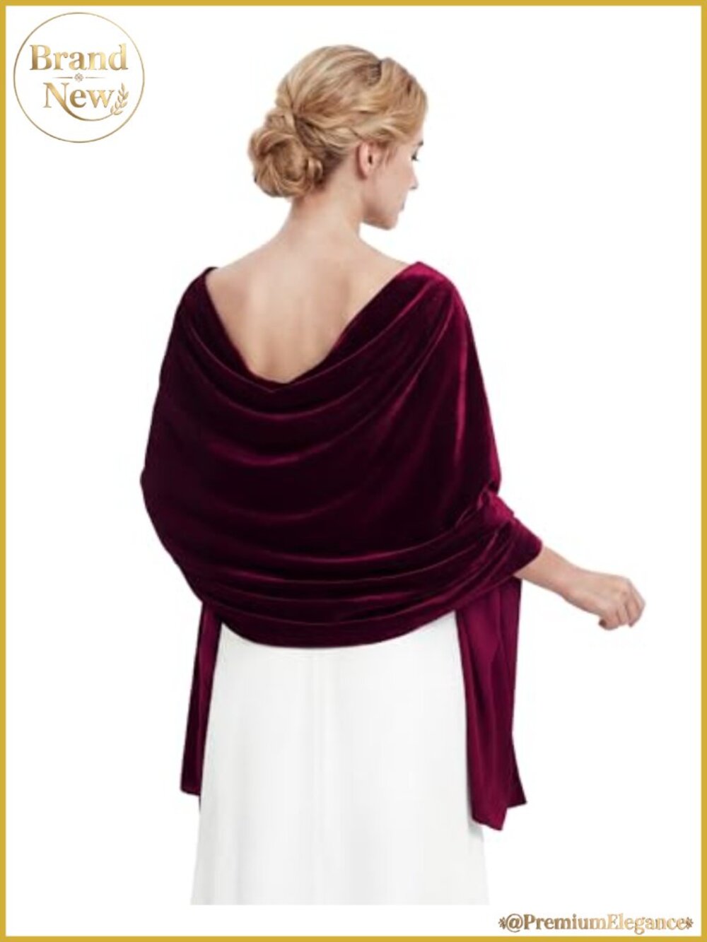 Velvet Shawl Wrap Evening Dress Cover Up Formal Wedding Accessory